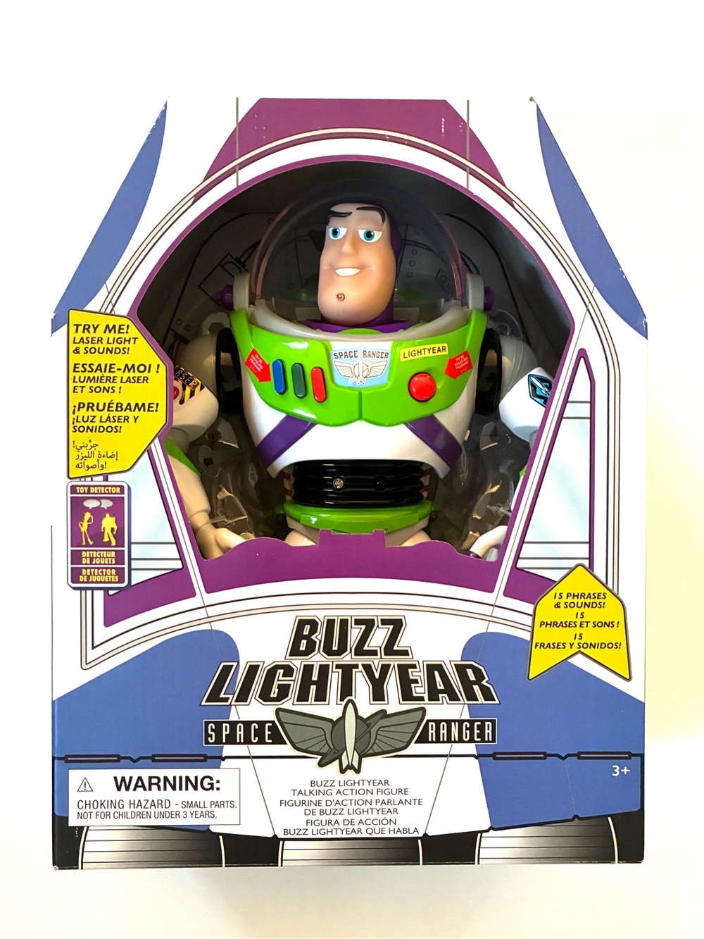 Toy Story Disney Interactive Talking Buzz Lightyear Action Figure 12'' New